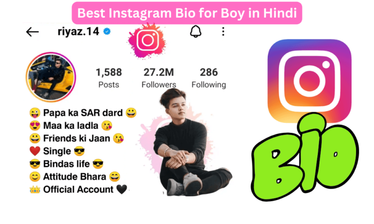 Best Instagram Bio for Boy in Hindi